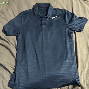 Navy blue Nike golf polo shirt EUC size L